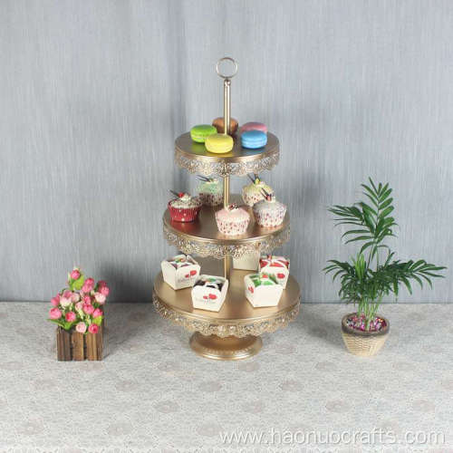 Three-layer cake stand fruit basket